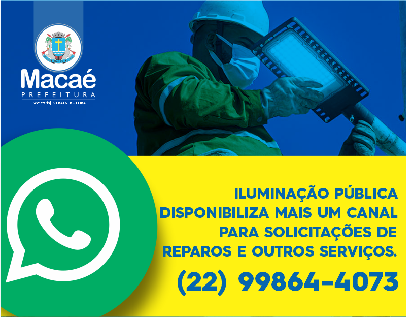 Coordenadoria De Iluminação Pública Disponibiliza Whatsapp Para ...